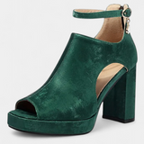 Lopez Sapatos de Salto Grosso Multicoloridos