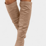 Calliope Botas de Salto Grosso até ao Joelho