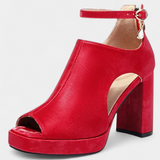 Lopez Sapatos de Salto Grosso Multicoloridos