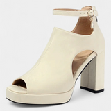 Lopez Sapatos de Salto Grosso Multicoloridos