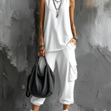 Vandira™ | Conjunto Casual com Bolsos