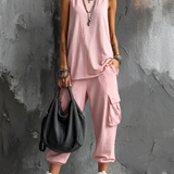 Vandira™ | Conjunto Casual com Bolsos