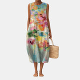 Carla™ | Vestido midi elegante multicolorido