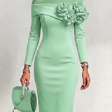 PAULA | VESTIDO FLORAL DE CORTE JUSTO PARA MULHER